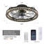 Ventilateur de plafond à cage à intensité variable 19 po avec lumières DEL