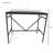 Modern Brown 42 Inch Bar Table with Durable Steel Frame