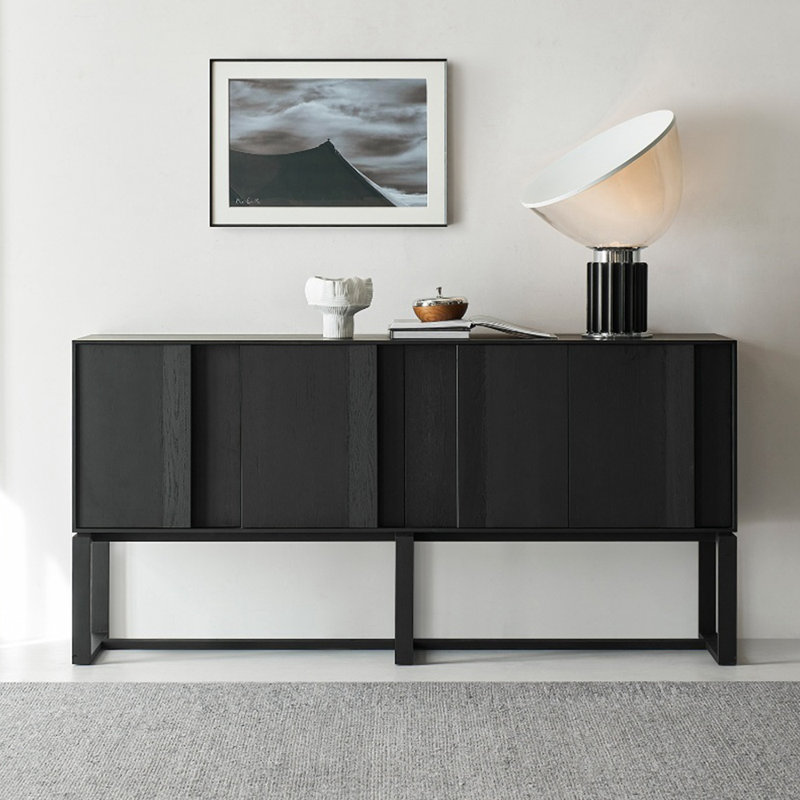 Buffet rétro de style minimaliste, Noir