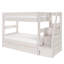 Lit superposé Modern Farmhouse avec escalier et tiroirs de rangement-1061841637-1061841639