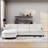 107.87'Sectional Sofa Couch With 1 Ottoman