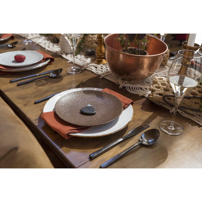 Cobble 8.25" Dessert Plates, Black