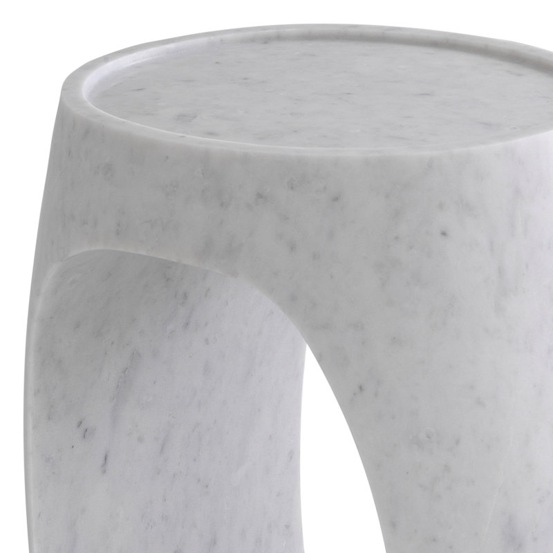 Clipper Marble Tray Top End Table