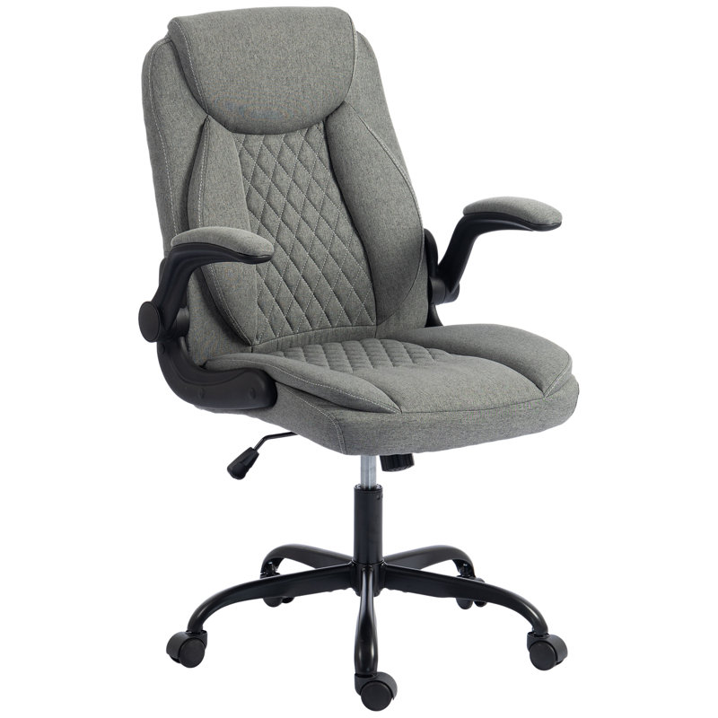 Office Chair, Polyester, Grey