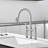 Pull Down Bridge Faucet with 2 Handles-113388136