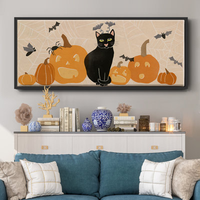 «Pumpkin Patch Cats Collection D», toile encadrée