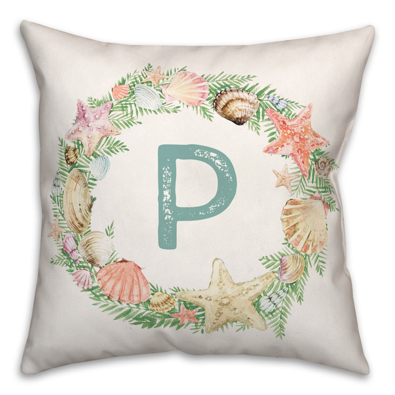 Reversible Throw Pillow, P