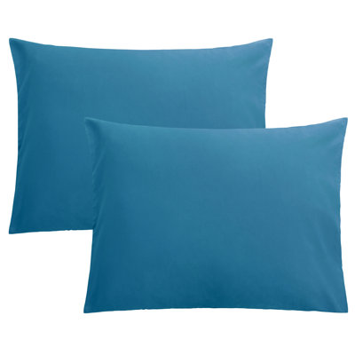 Brushed Microfiber Pillowcases with Envelope Closure, All Season Comfortable Pillow Covers, 2 Pack