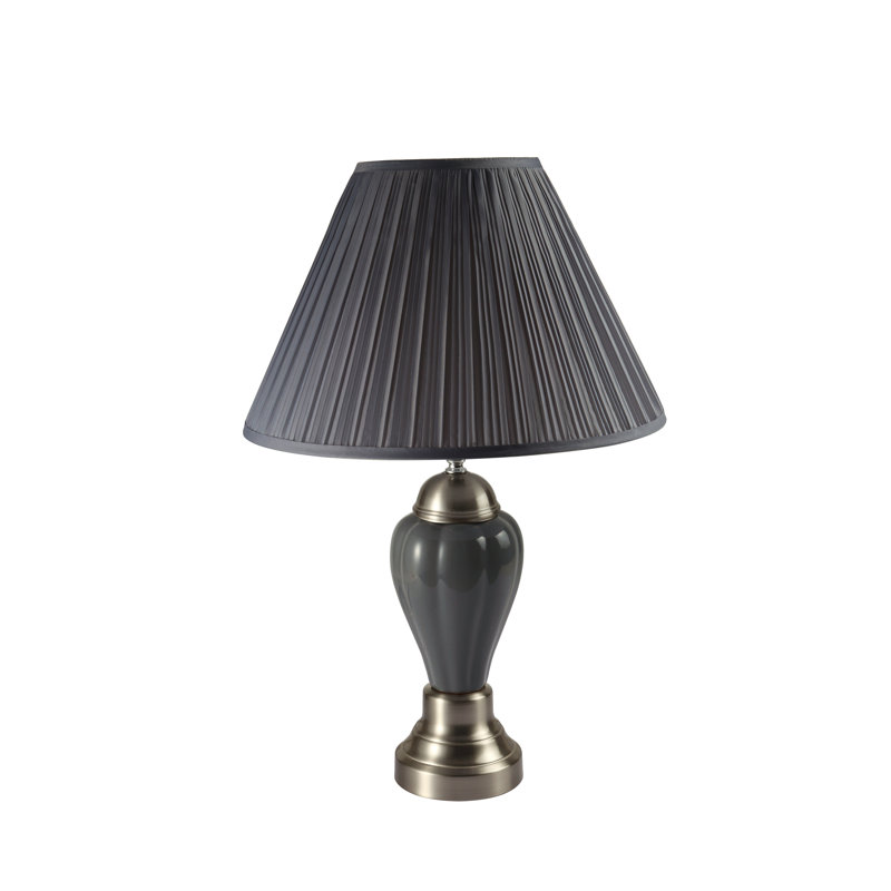 Lampe de table 1pc, Gris, Gris