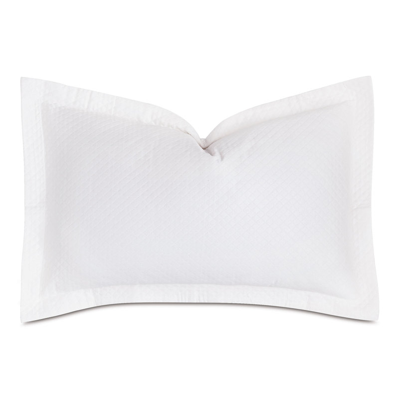 Taie décorative 100% coton Matéria, Blanc, Grand