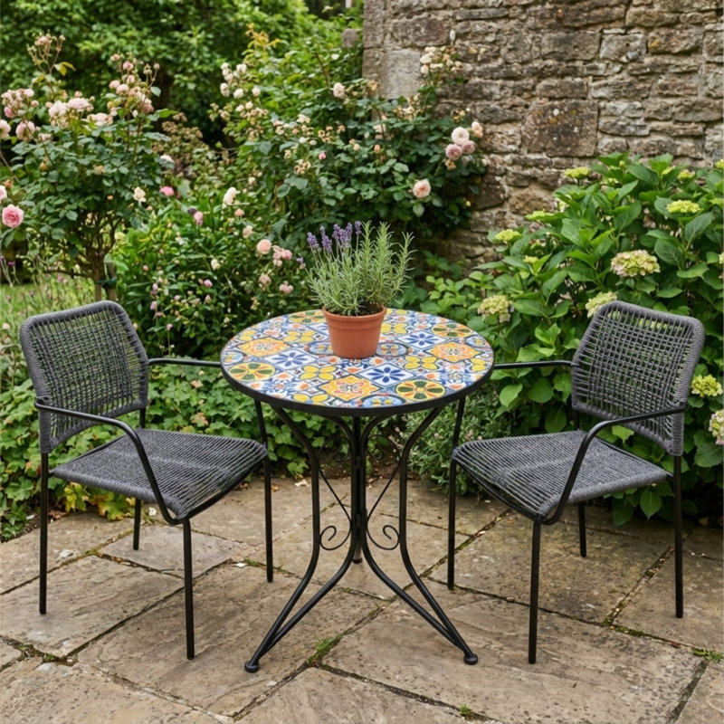 2 - Person Patio Dining Set Round Table