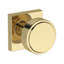 Vashon Passage Knob with Contemporary Square Rose in Polished Chrome-153359726