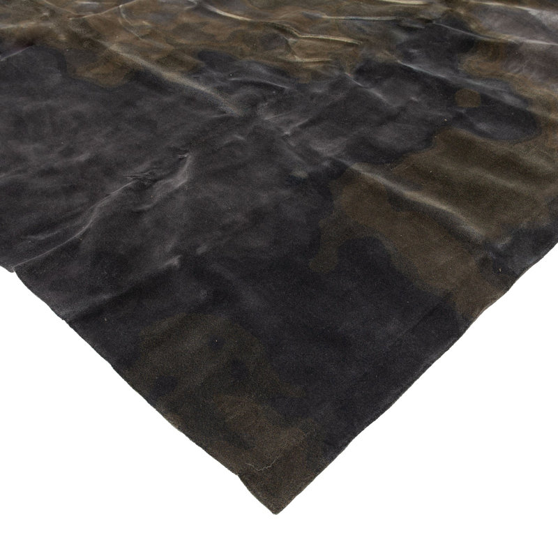 Charocal Solid Wool Silk Blend Rug - 14'x 16'