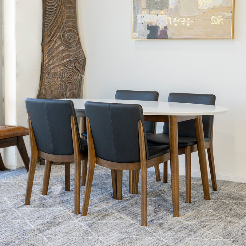 Ensemble de salle à manger pour 4 personnes en bois massif