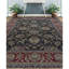 Hand-Knotted High-Quality Black and Red Area Rug