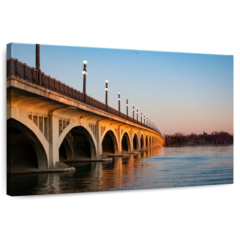 Detroit MacArthur Bridge, 8" H x 12" W