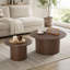 Ensemble de 2 tables basses en MDF pour salon, appartement et espace de loisirs