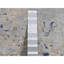 Tapis en soie 3 pi x 4 pi 10 po bleu en soie avec laine noué à la main 4D461E4236234B78933F6613201D4D38