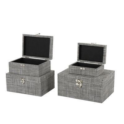 Boîte de rangement en tissu Cole And Grey