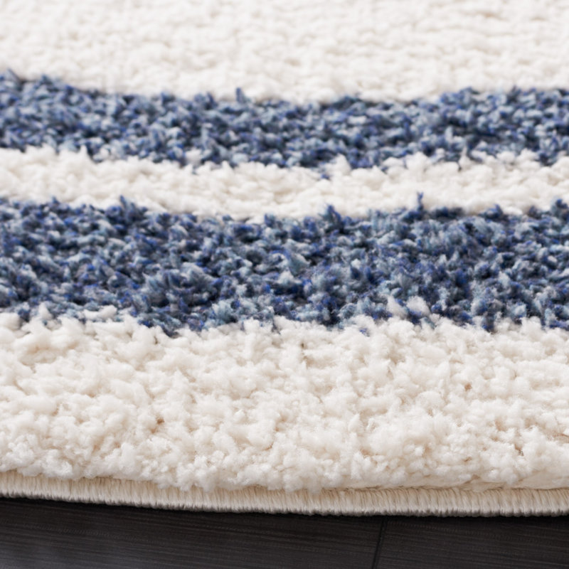 Tapis à poils longs Calico Performance, Rond 6 pi 7 po