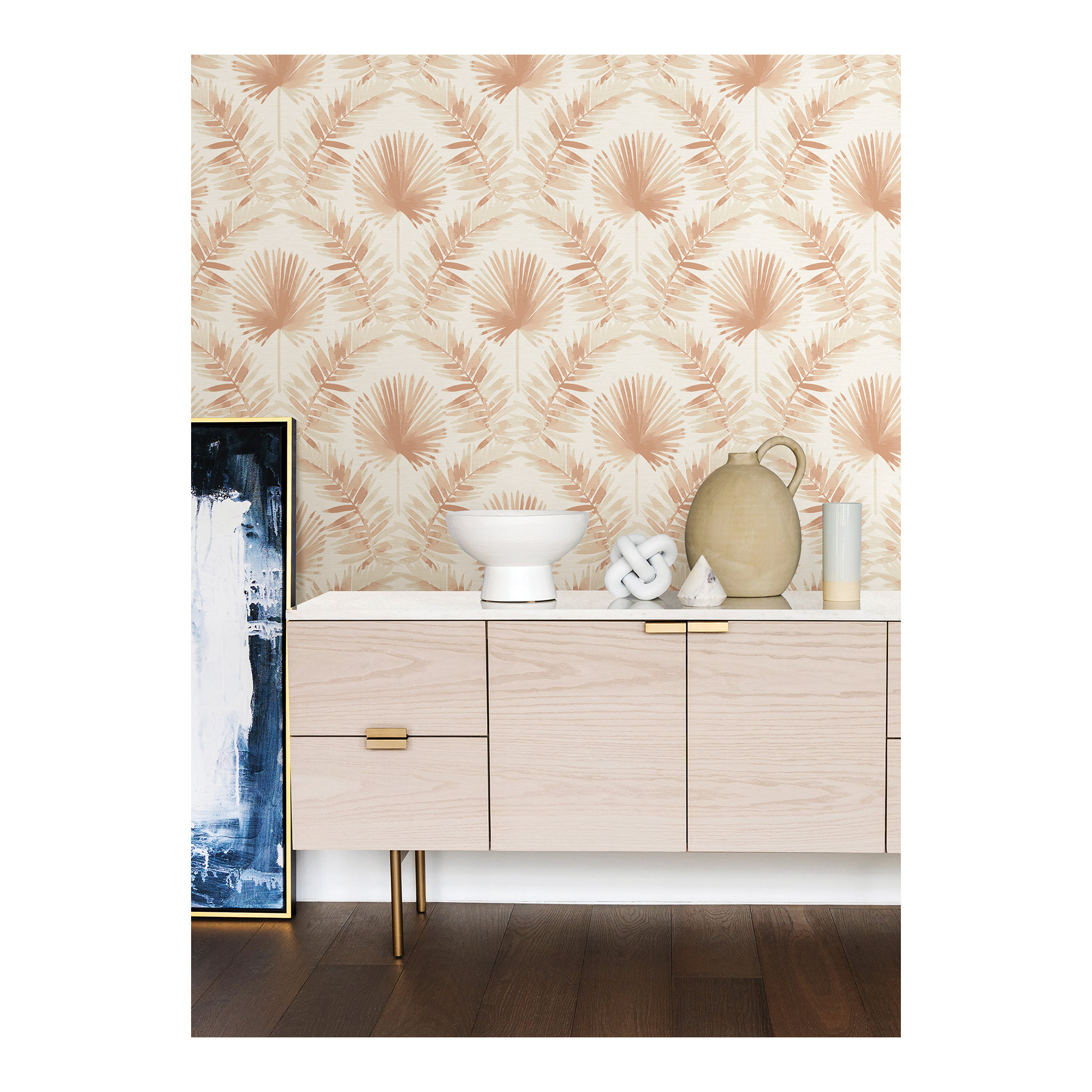 Dorinda Botanical Wallpaper, Red