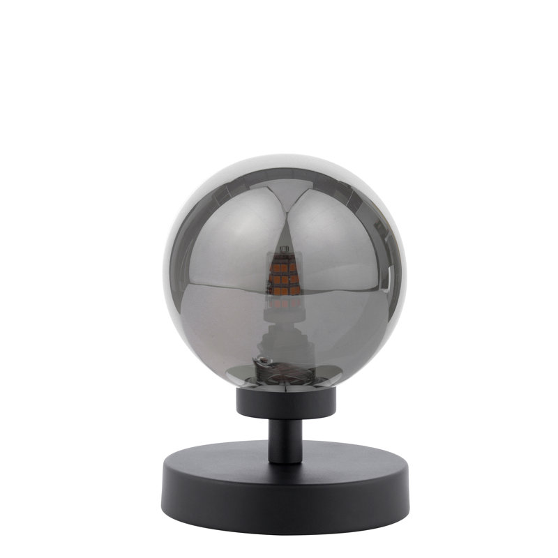 Metal Table Lamp Lamp, 17 cm H x 10.5 cm W x 10.5 cm D, Matt Black