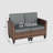 Kisner 7 - Person Outdoor Wicker Patio Sofa Seating Group With Fire Pit And Side Table-103896432