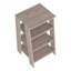 Cabinet H 30 ", quatre tablettes, vertical-1721833293