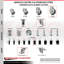 Ensemble de 4 roulettes en caoutchouc thermoplastique