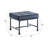 Upholstered Ottoman With Metal Legs