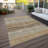 Washable Striped Indoor / Outdoor Rug-1599776043