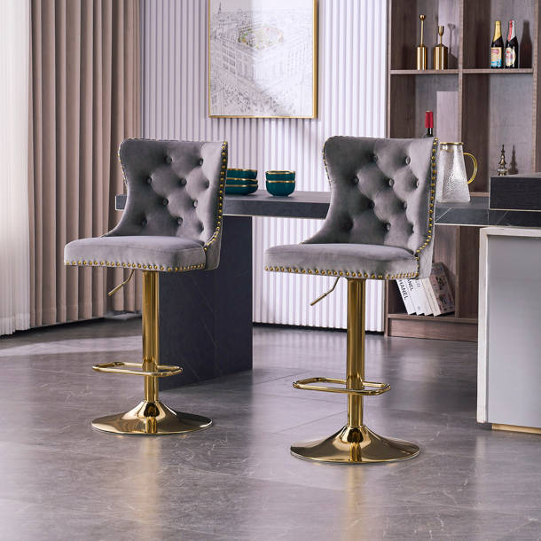 Rosdorf Park Manahan Tufted Velvet Solid Back Dining Chair & Reviews ...