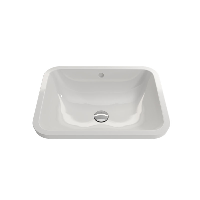 Scala 21.65'' L Bathroom Sink, White