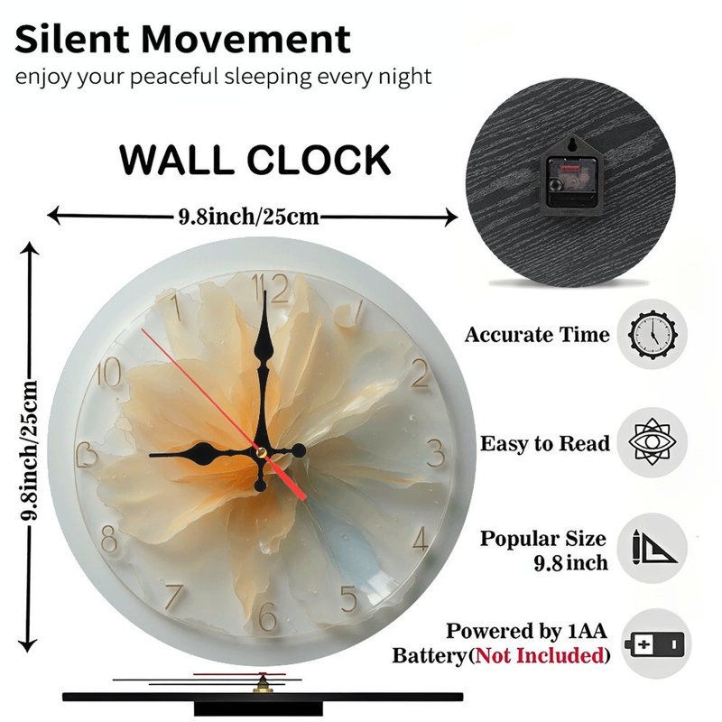 Horloge fleurie
