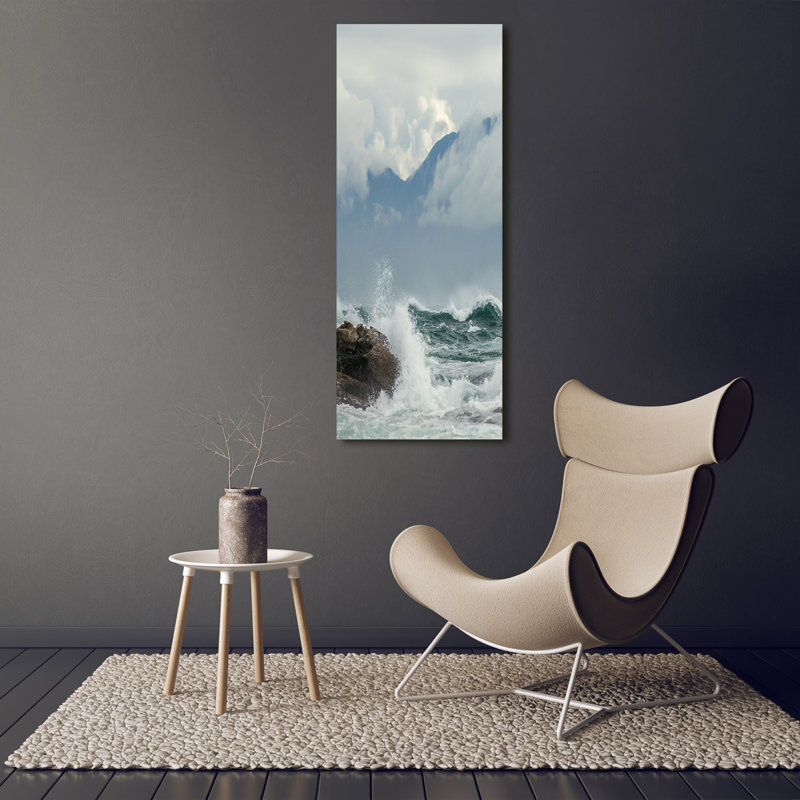 Rough Sea - Wrapped Canvas Print
