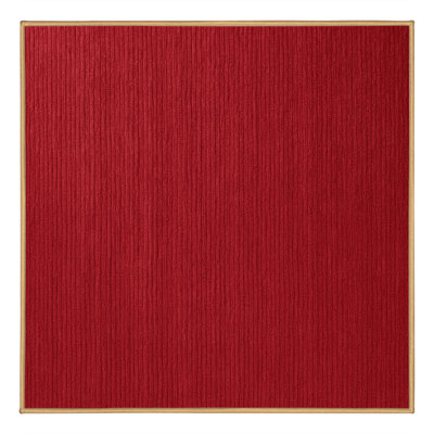 Tapis rouge uni lavable à la machine