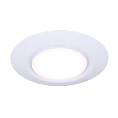 LED 6" White Acrylic LED Flush Mount