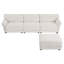 Modern Chenille Couch Sofa Sectional with Extra-Wide Seat Cushion-2077658382