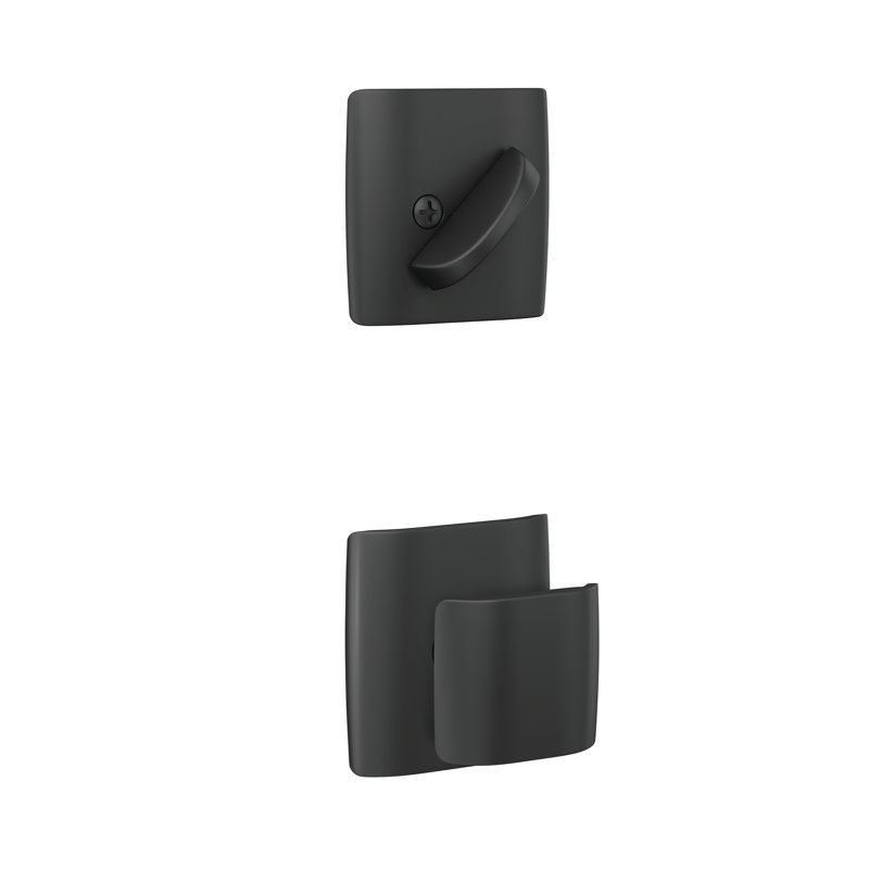 Ensemble de boutons d'extérieur Ganton (partie intérieure vendue séparément), Noir mat