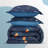  Space Rocket Reversible Duvet Cover Set-205433574