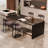 Upholstered Side Chairs with Iron Frame-1050632455