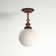Chippewa Glass Semi Flush Mount