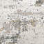 Distinctive Power Loom Synthetic Fibers Abstract Area Rug in Gray/Ivory