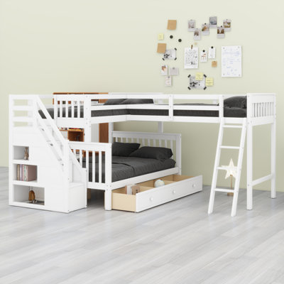 L-Shaped Bunk Bed