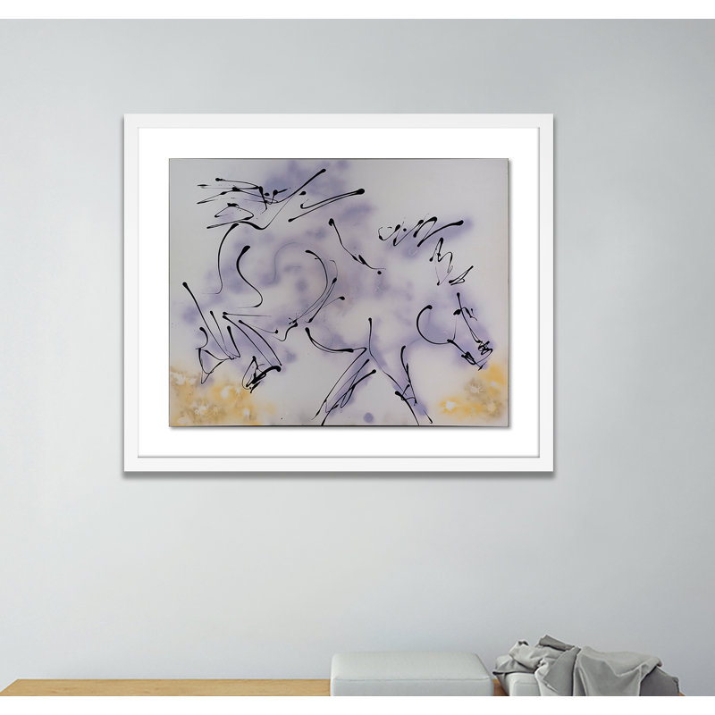 Couples II Painting by Donna Bernstein, White, 20" H x 24" W x 1.5" D