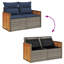 55 cm W Patio Sofa with Cushions