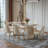  Modern Minimalist Oval Dining Table with Sintered Stone Tabletop, Double Pedestal Base Dining Table-1675164158-1672012091