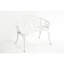 La chaise d'extérieur en fonte d'aluminium - peut supporter un poids lourd en blanc améliore l'attrait visuel
