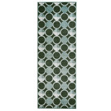Tapis lavable vert sauge foncé lavable Dula 5 x 7