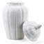 Celadon Ribbed Jar with Lid-1546224708